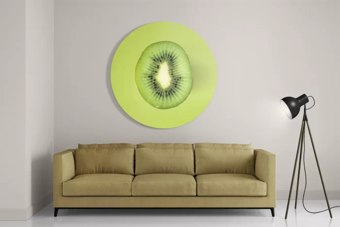 Schilderij Kiwi Rond – Muurcirkel Template TP DB Rond Eten En Drinken 5 2