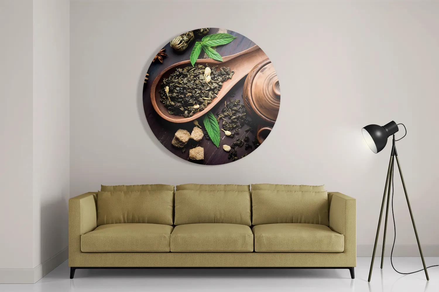 Schilderij Specerijen Met Set Rond – Muurcirkel Template TP DB Rond Eten En Drinken 54 2