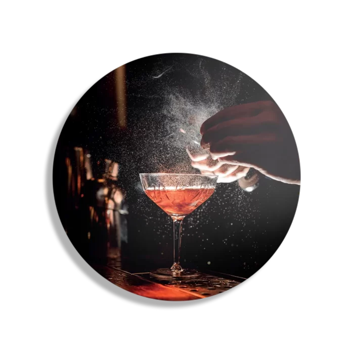 Schilderij Cocktail Bar 01 Rond – Muurcirkel Template TP DB Rond Eten En Drinken 55 1