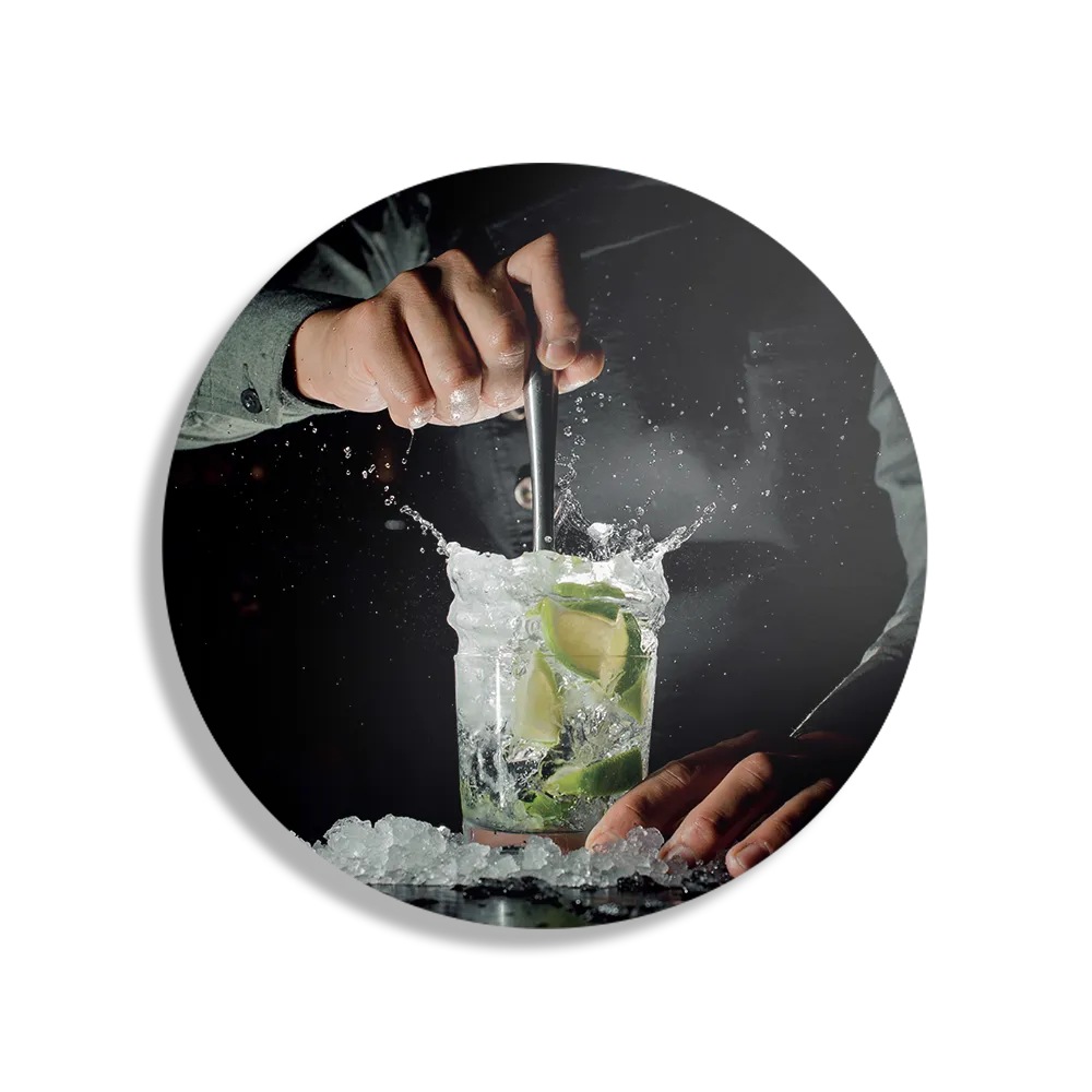 Schilderij Cocktail Bar 02 Rond – Muurcirkel Template TP DB Rond Eten En Drinken 56 1