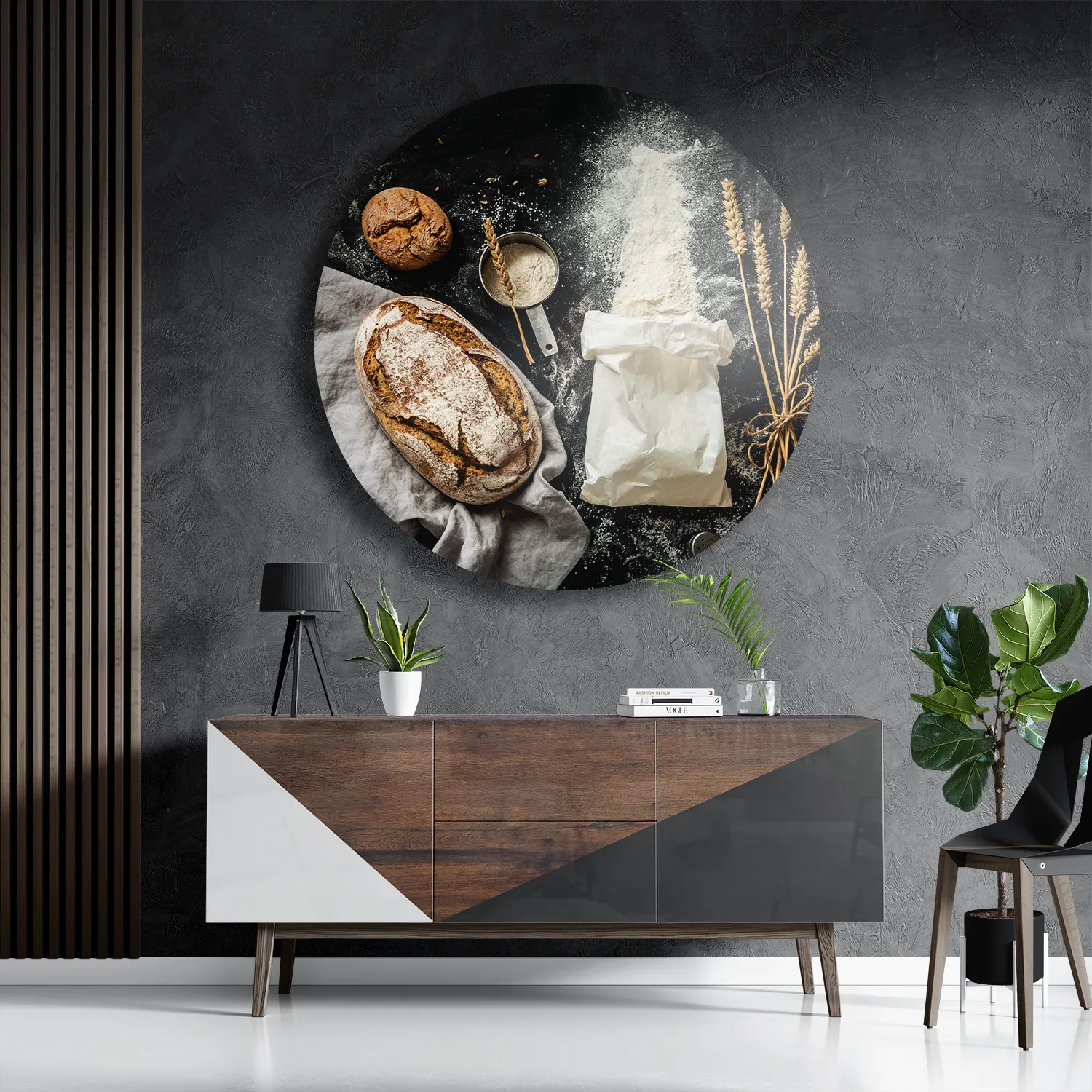 Schilderij The Bakery 05 Rond – Muurcirkel Template TP DB Rond Eten En Drinken 57 3