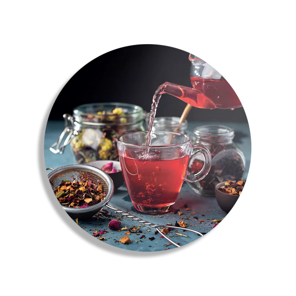 Schilderij Thee met Specerijen Rond – Muurcirkel Template TP DB Rond Eten En Drinken 58 1