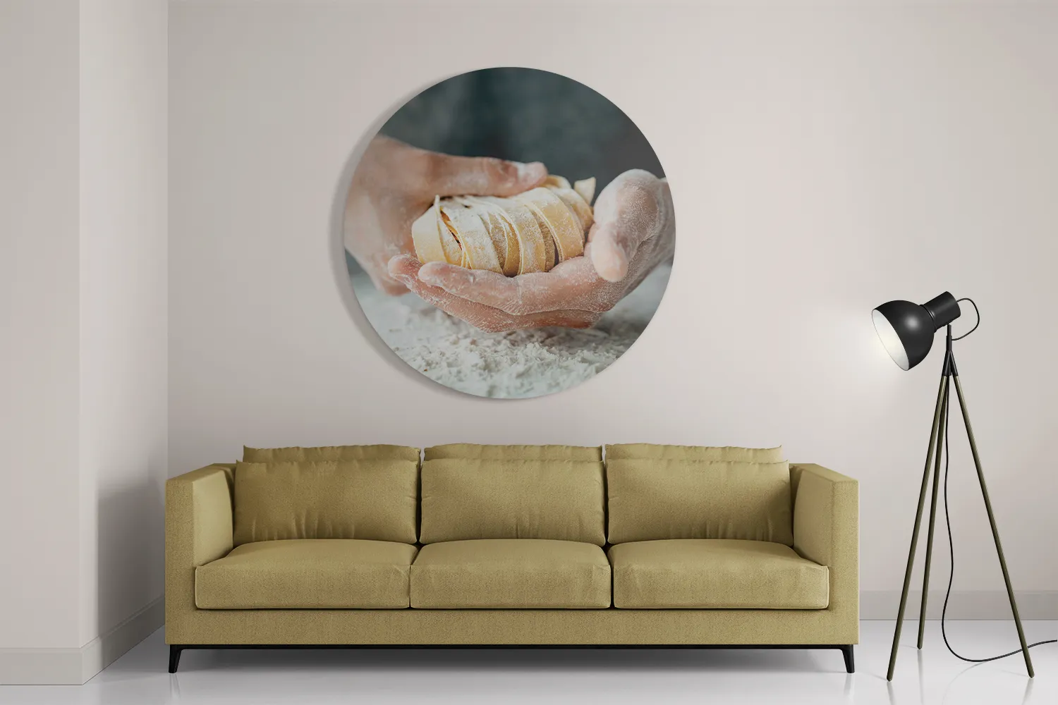 Schilderij Home Made Bakery Rond – Muurcirkel Template TP DB Rond Eten En Drinken 59 2