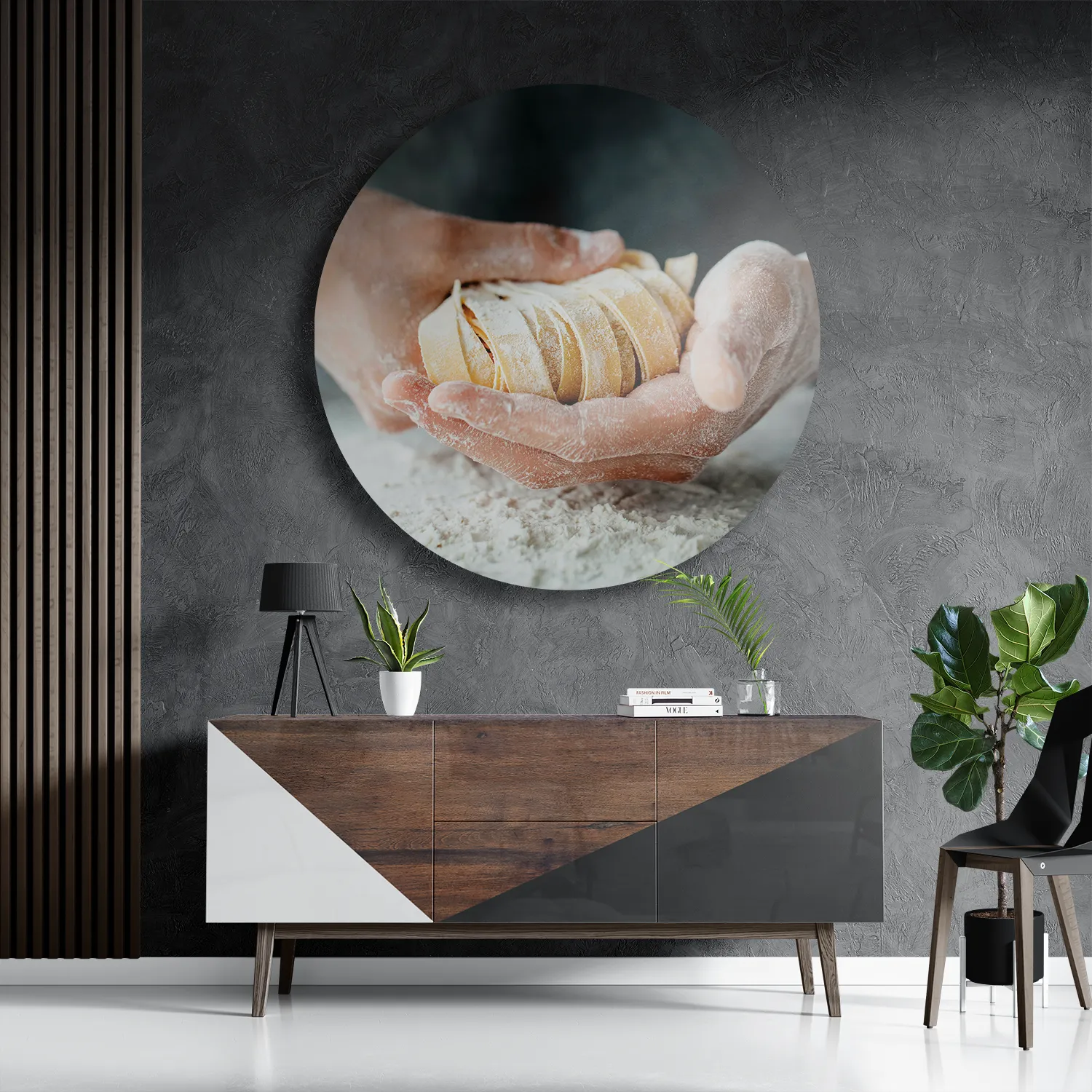 Schilderij Home Made Bakery Rond – Muurcirkel Template TP DB Rond Eten En Drinken 59 3