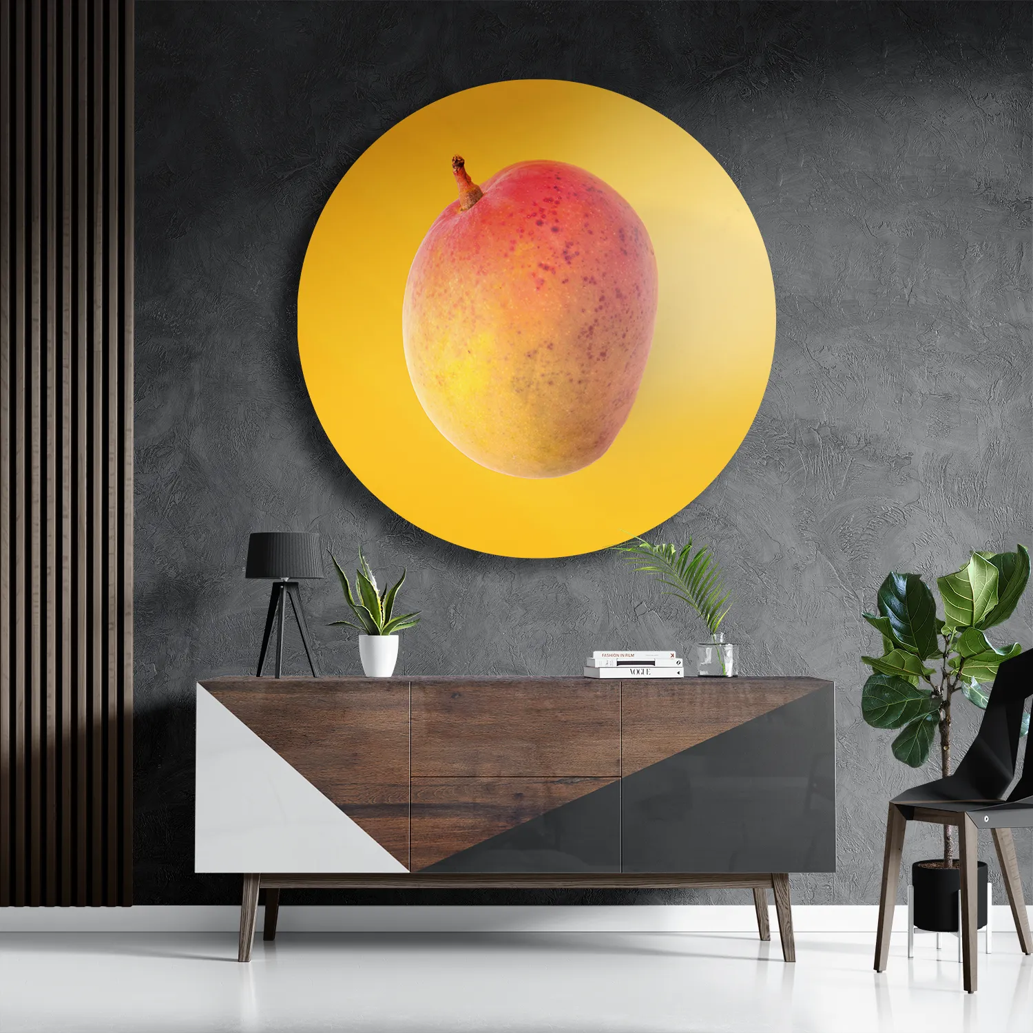 Schilderij Mango Rond – Muurcirkel Template TP DB Rond Eten En Drinken 6 3