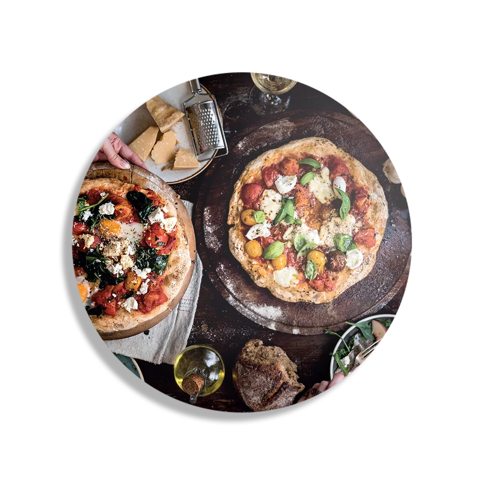 Schilderij Italiaans Restaurant Rond – Muurcirkel Template TP DB Rond Eten En Drinken 60 1