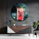 Schilderij Cocktail Bar 04 Rond – Muurcirkel Template TP DB Rond Eten En Drinken 65 3