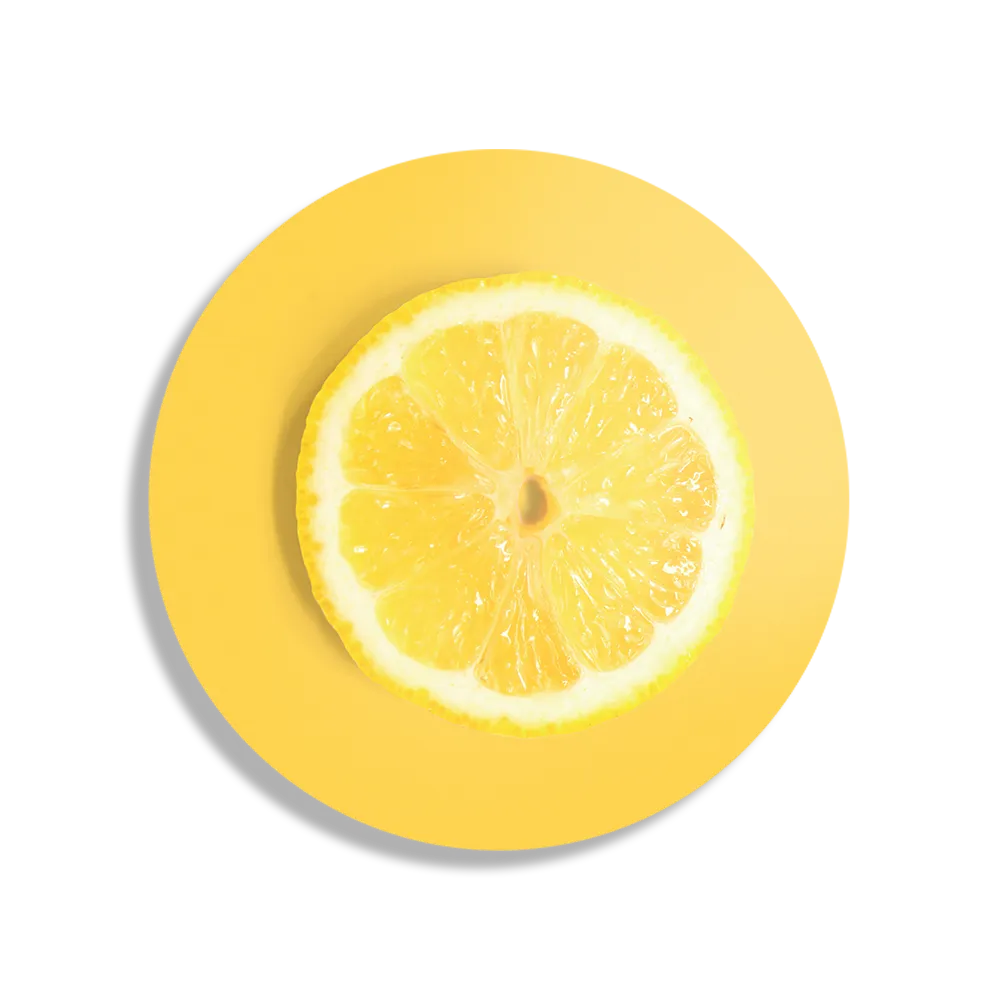 Schilderij Citroenschijfje Rond – Muurcirkel Template TP DB Rond Eten En Drinken 8 1