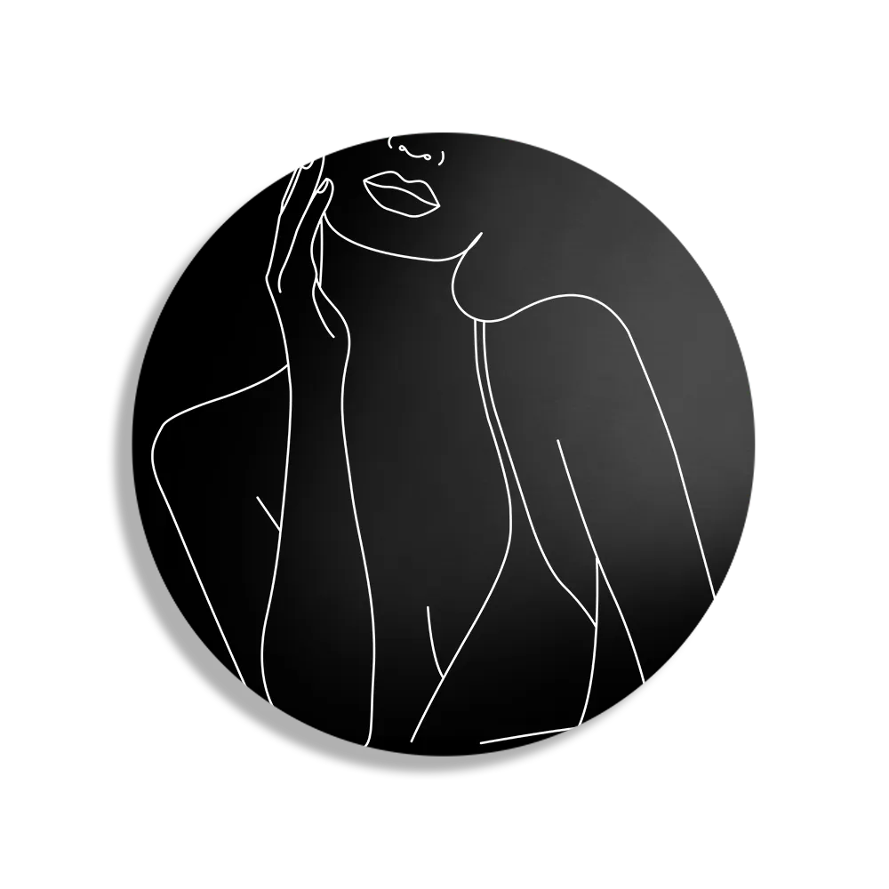 Template_TP_DB_Rond_Lifestyle_20-1 Schilderij Black and White Model 01 Rond – Muurcirkel Template TP DB Rond Lifestyle 20 1