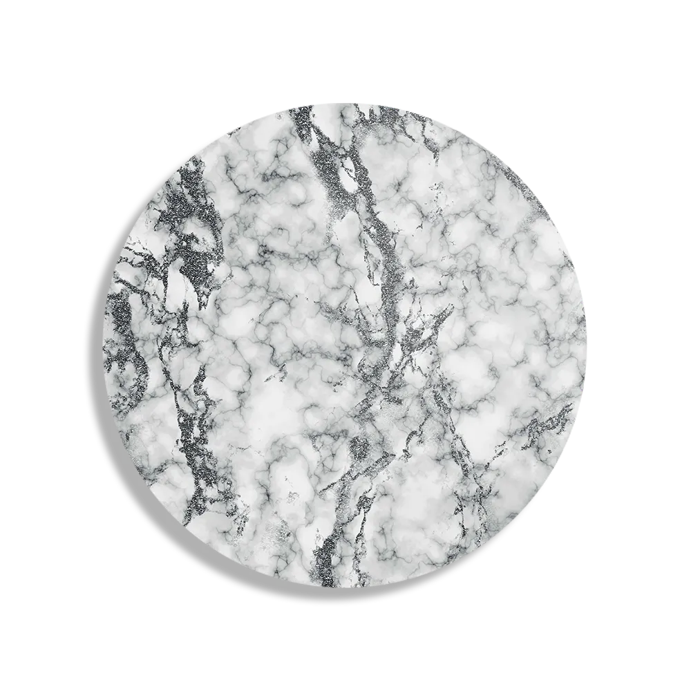 Schilderij Basis Marmer Look Grijs Rond – Muurcirkel Template TP DB Rond Marmer 1 1