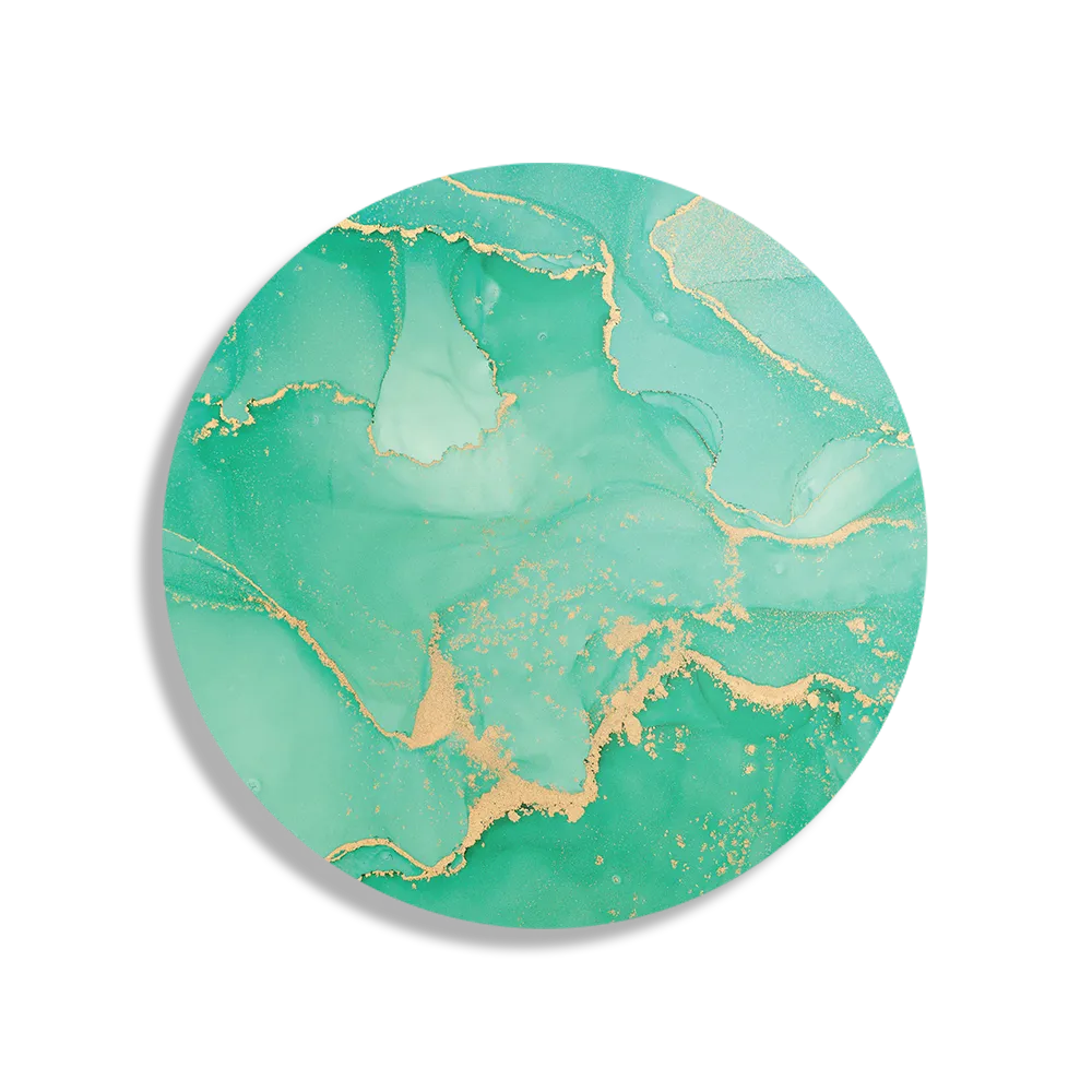 Schilderij Marmer Look Colored 07 Rond – Muurcirkel Template TP DB Rond Marmer 27 1