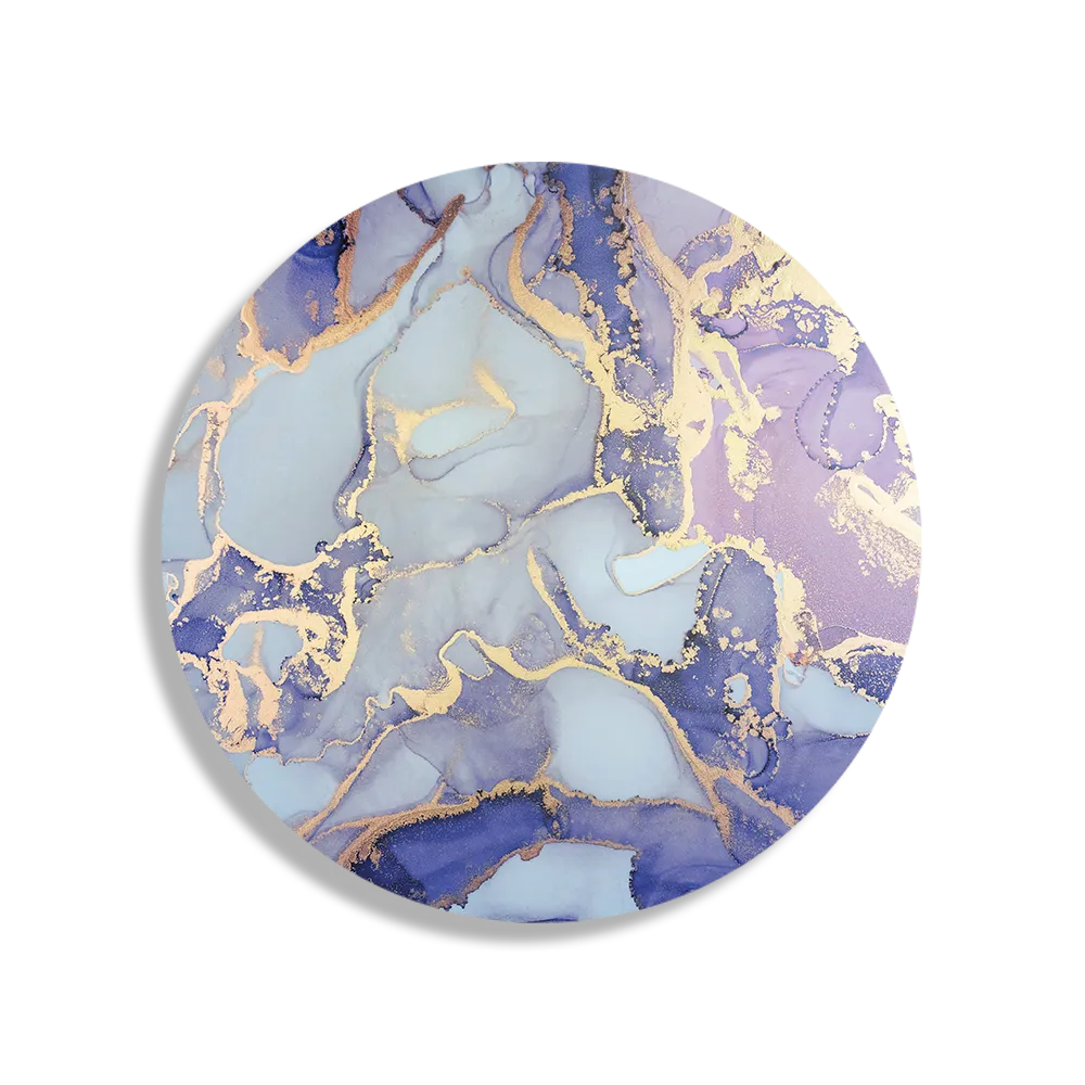 Schilderij Marmer Look Colored 09 Rond – Muurcirkel Template TP DB Rond Marmer 30 1