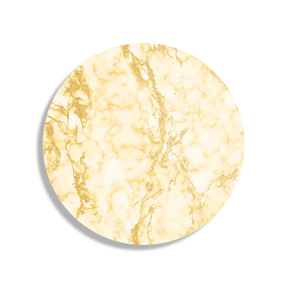 Schilderij Basis Marmer Look Geel Rond – Muurcirkel Template TP DB Rond Marmer 5 1