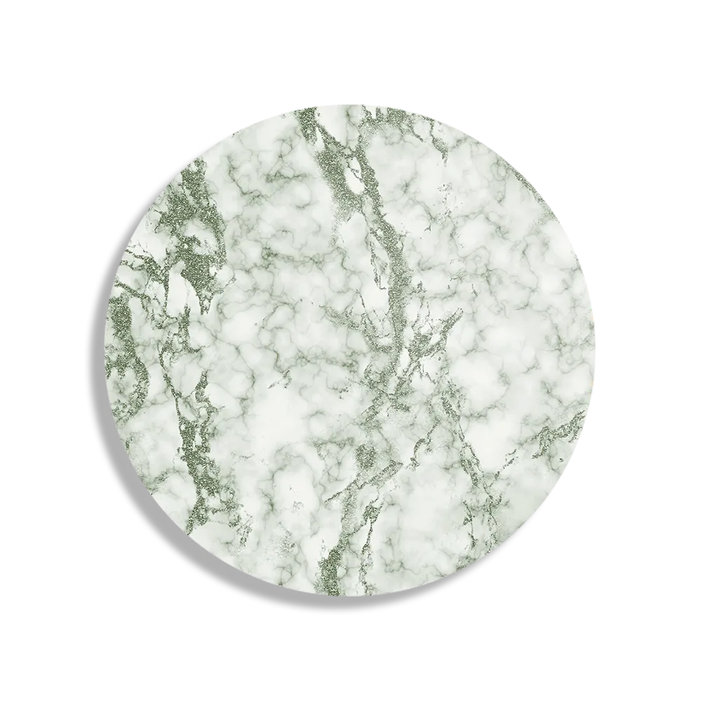 Schilderij Basis Marmer Look Groen Rond – Muurcirkel Template TP DB Rond Marmer 6 1