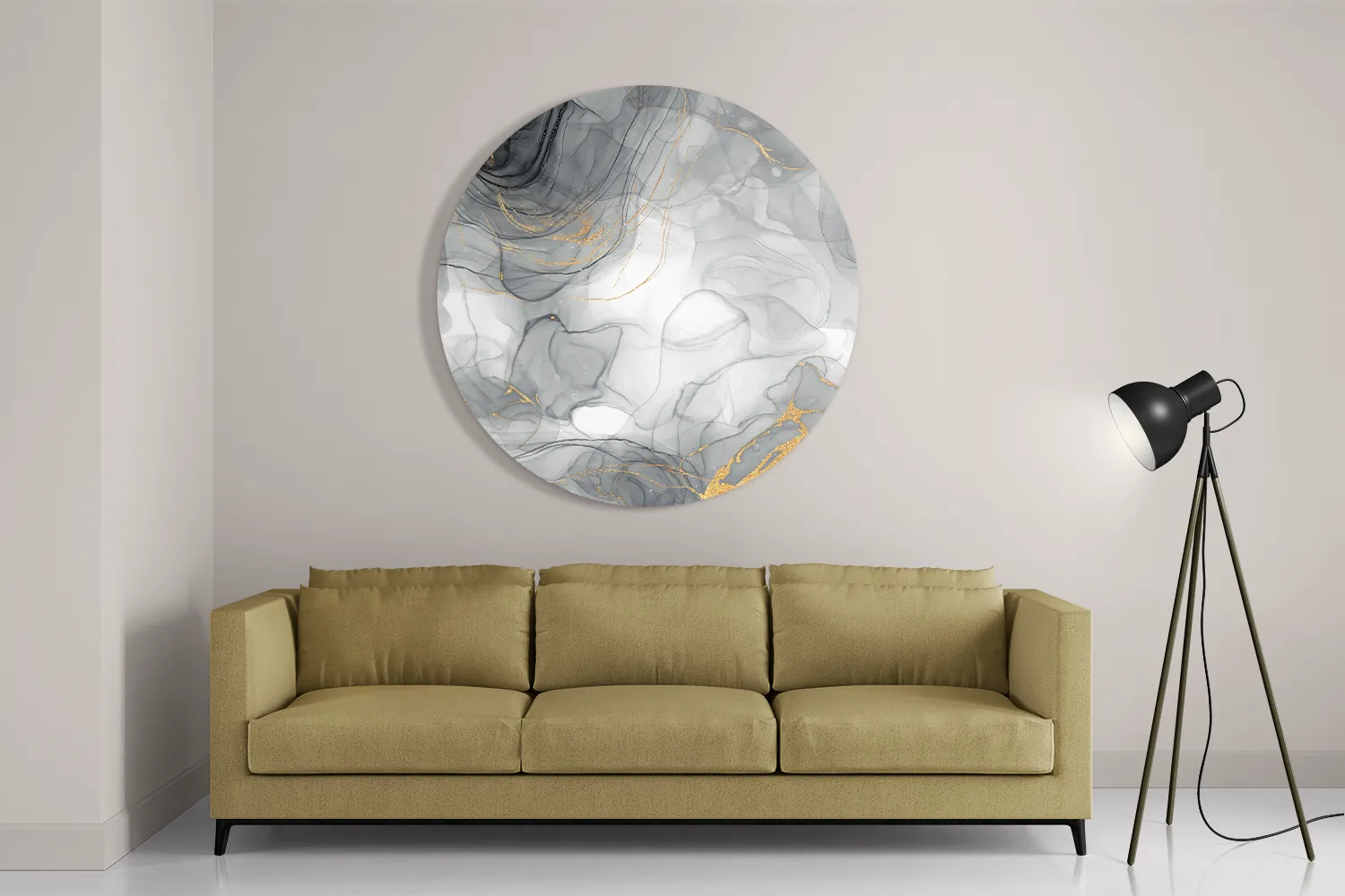 Template_TP_DB_Rond_Marmer_7-2 Schilderij Abstract Marmer Look Grijs met Goud 01 Rond – Muurcirkel Template TP DB Rond Marmer 7 2