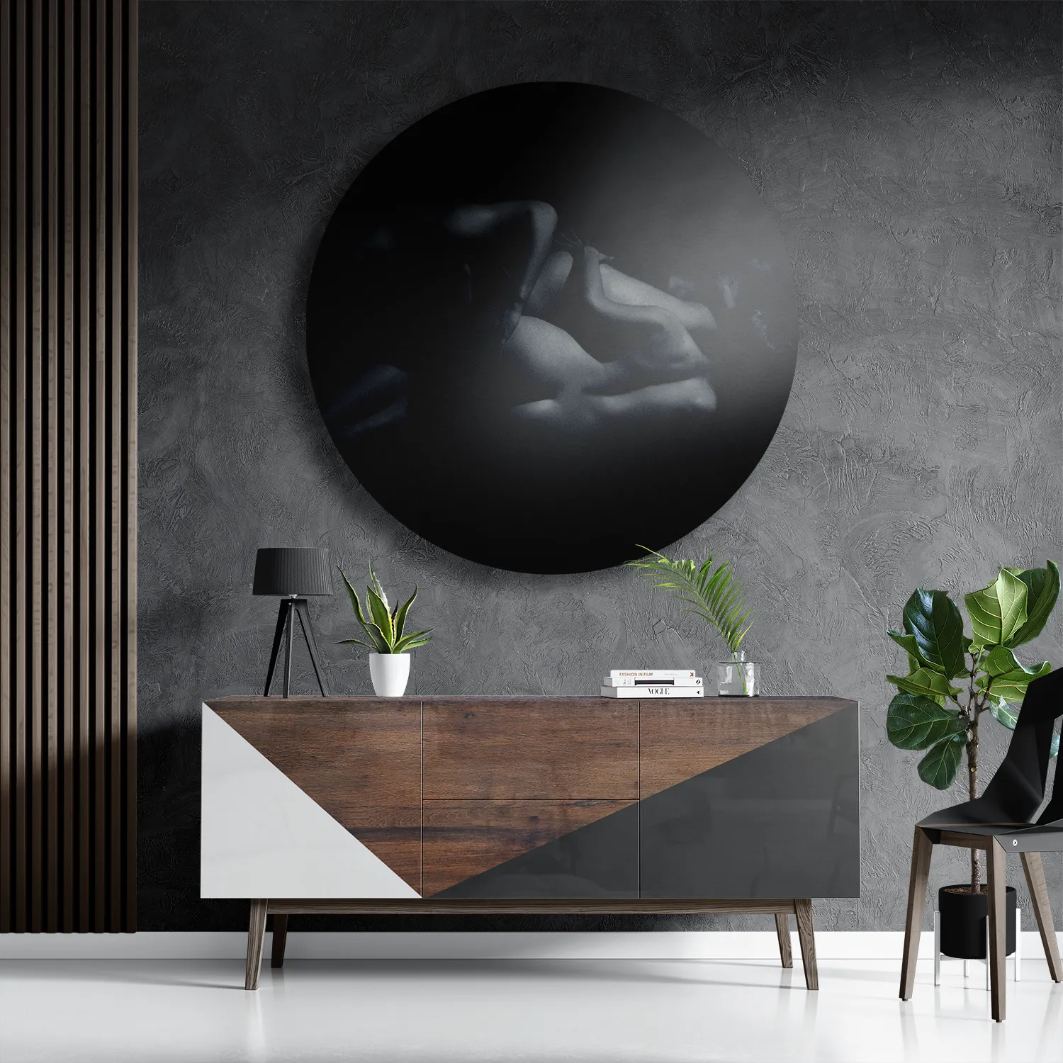 Schilderij De Sexy Orgie Artwork Rond – Muurcirkel Template TP DB Rond Mensen 2 3