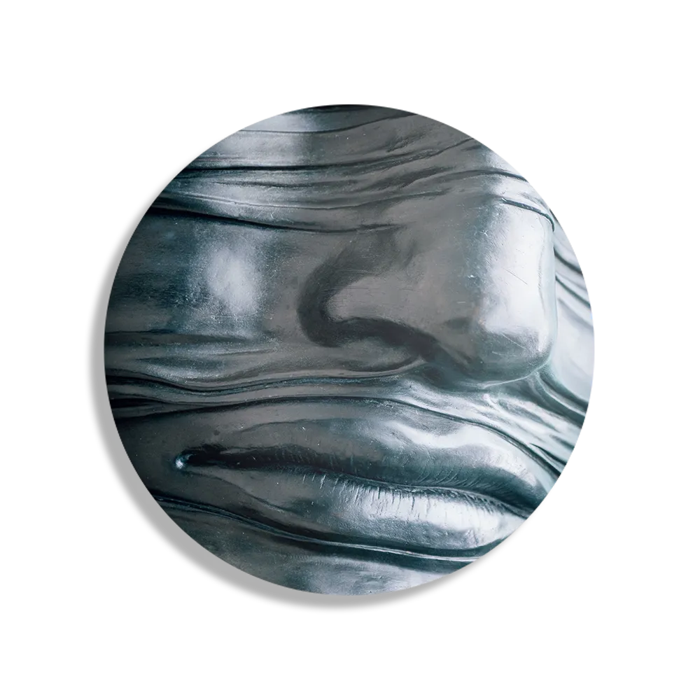 Schilderij Het Zilvere Hoofd Rond – Muurcirkel Template TP DB Rond Mensen 8 1