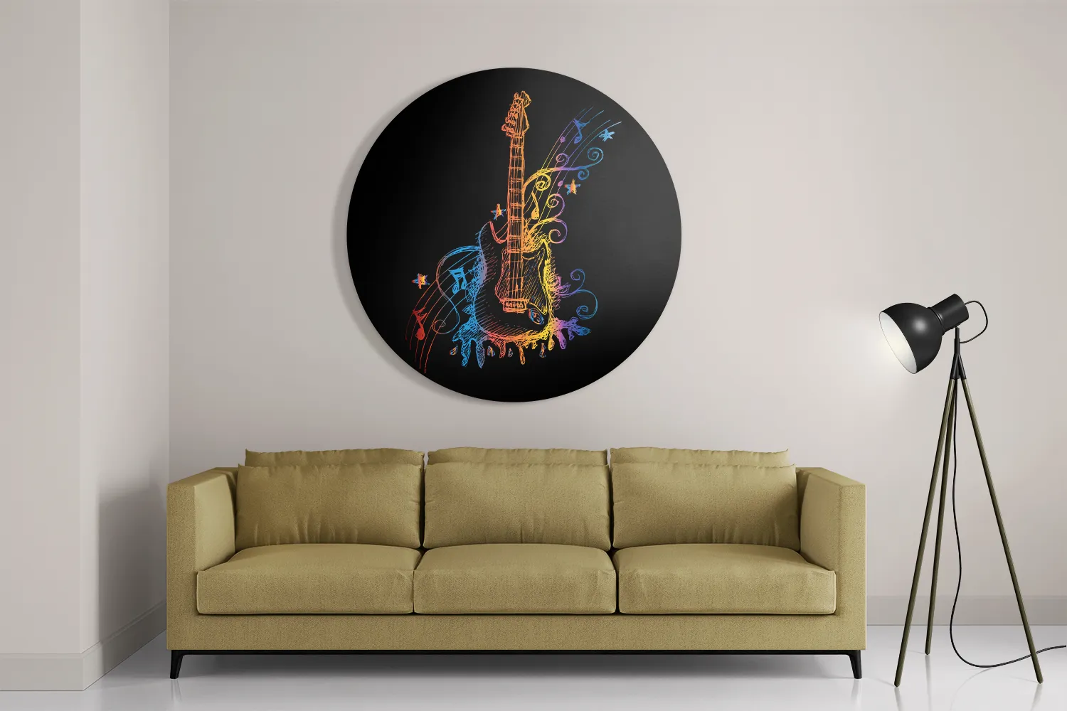 Template_TP_DB_Rond_Muziek_20-2 Schilderij Gitaar Rond – Muurcirkel Template TP DB Rond Muziek 20 2
