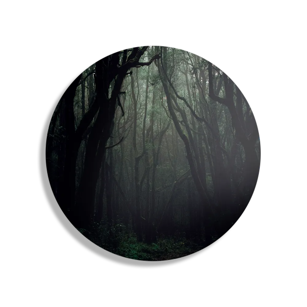 Schilderij Het Donkere Bos Rond – Muurcirkel Template TP DB Rond Natuur 1 1