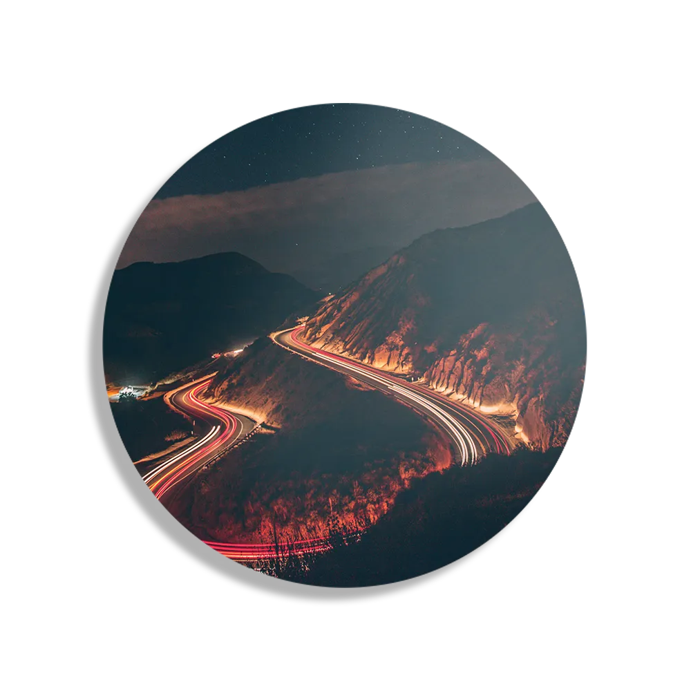 Schilderij California Dreaming Rond – Muurcirkel Template TP DB Rond Natuur 10 1