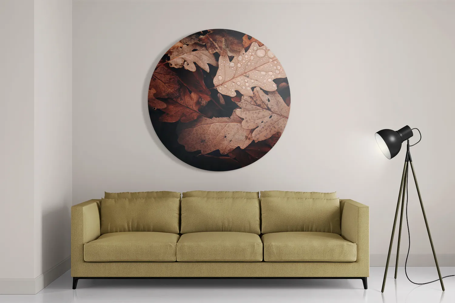 Schilderij Herfstweer Rond – Muurcirkel Template TP DB Rond Natuur 13 2