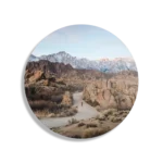 Schilderij Mount Whitney Rond – Muurcirkel Template TP DB Rond Natuur 16 1