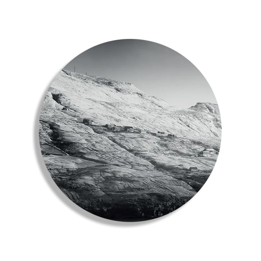 Schilderij Gletsjer Rond – Muurcirkel Template TP DB Rond Natuur 2 1