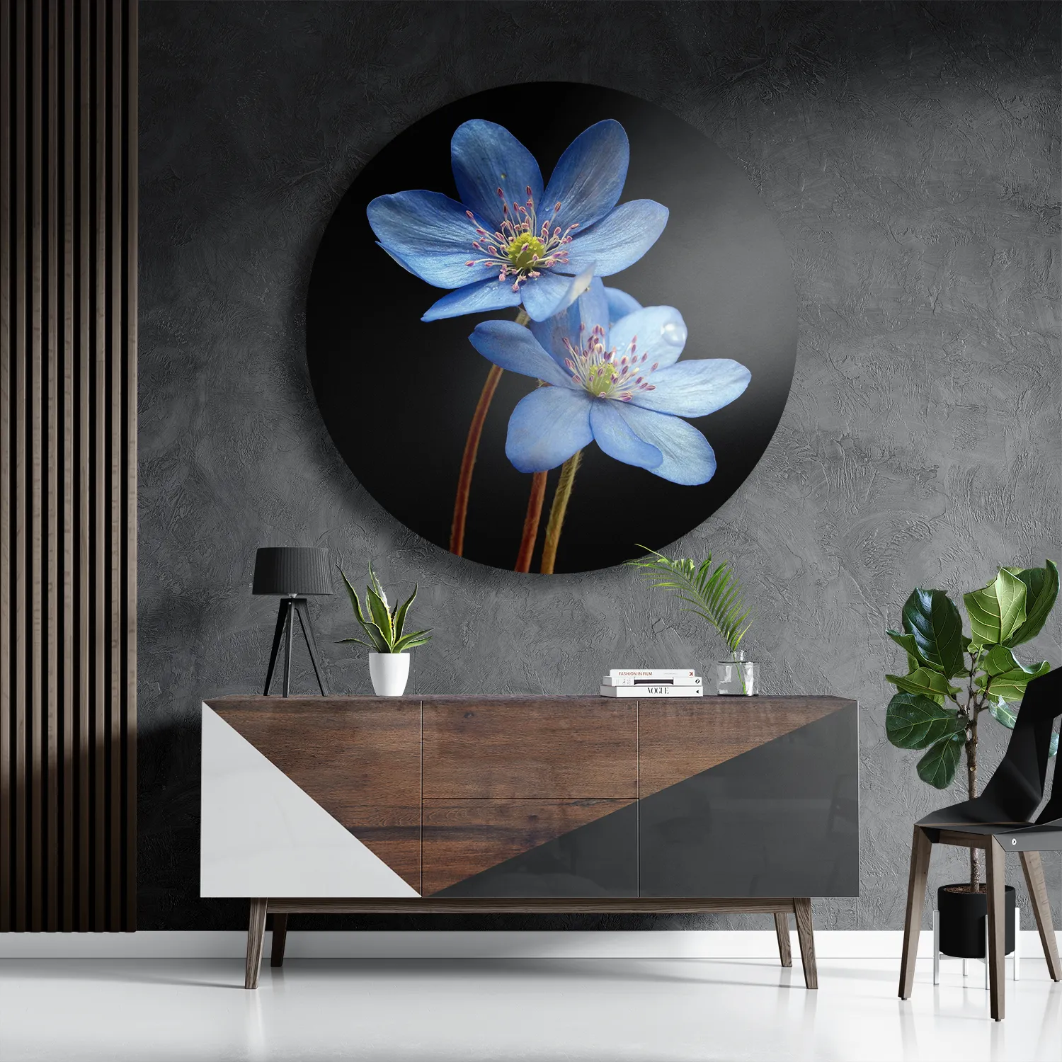 Schilderij Maagdenpalm Rond – Muurcirkel Template TP DB Rond Natuur 36 3