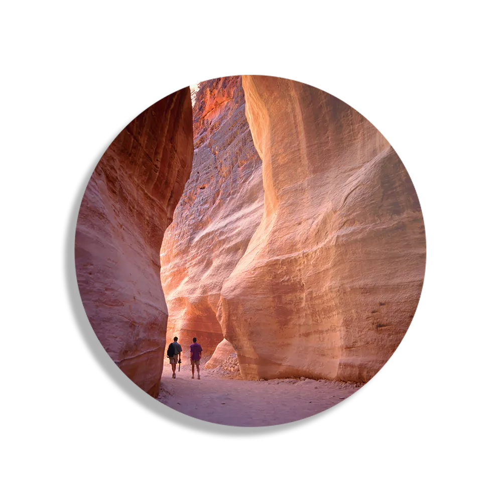 Schilderij De Zion grotten Rond – Muurcirkel Template TP DB Rond Natuur 37 1