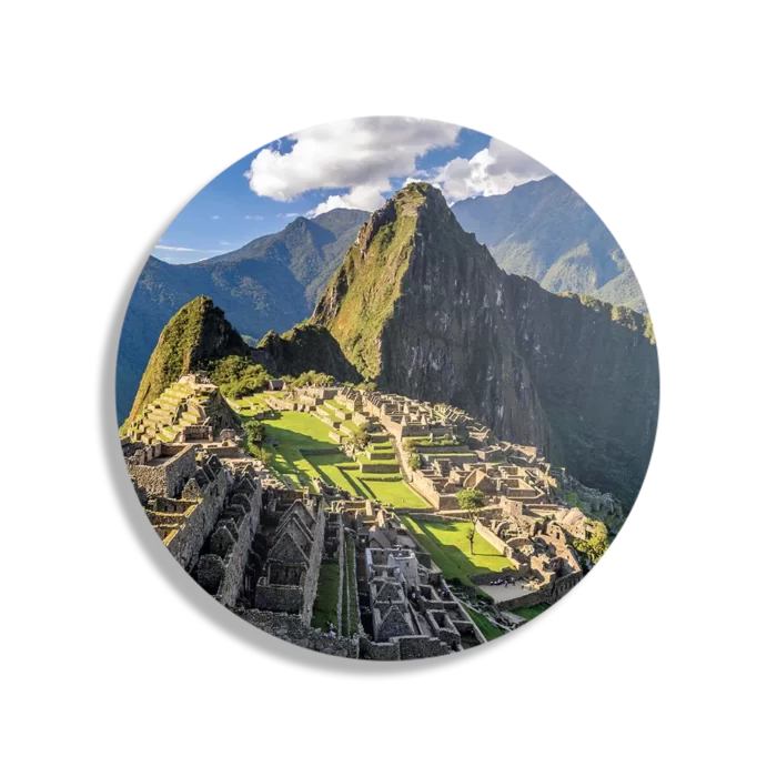 Schilderij Machu Picchu Rond – Muurcirkel Template TP DB Rond Natuur 44 1