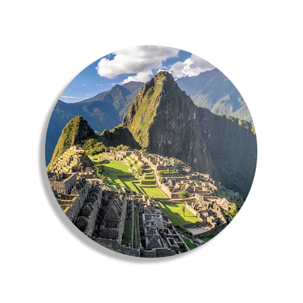 Schilderij Machu Picchu Rond – Muurcirkel Template TP DB Rond Natuur 44 1
