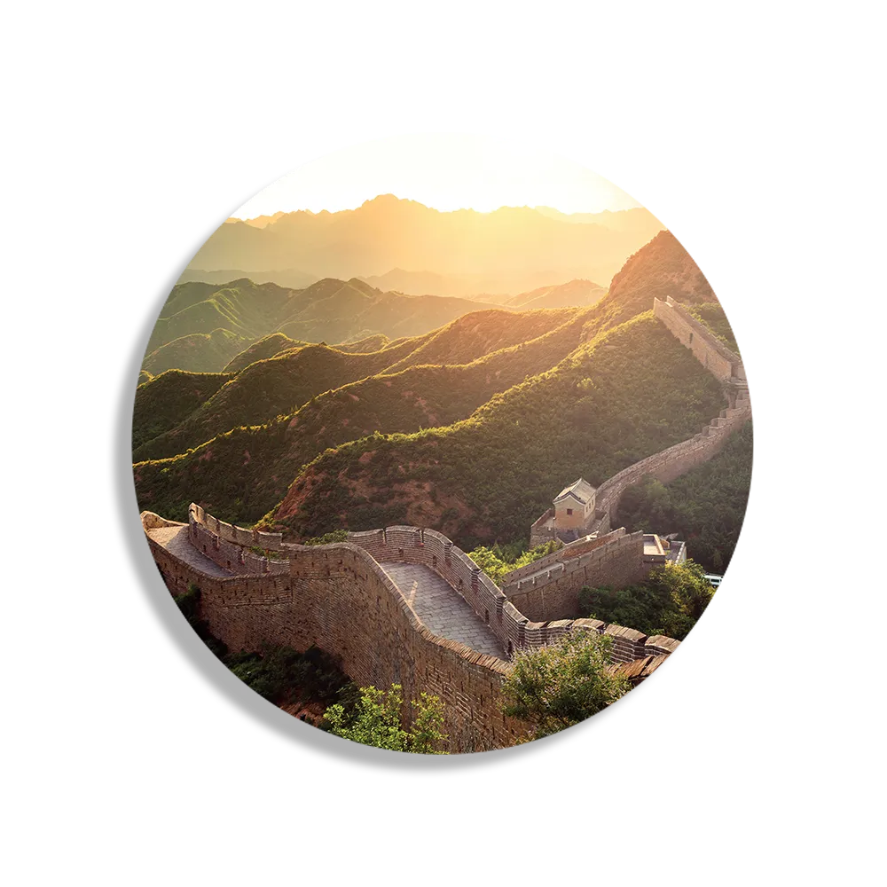 Schilderij De Chinese muur Rond – Muurcirkel Template TP DB Rond Natuur 49 1