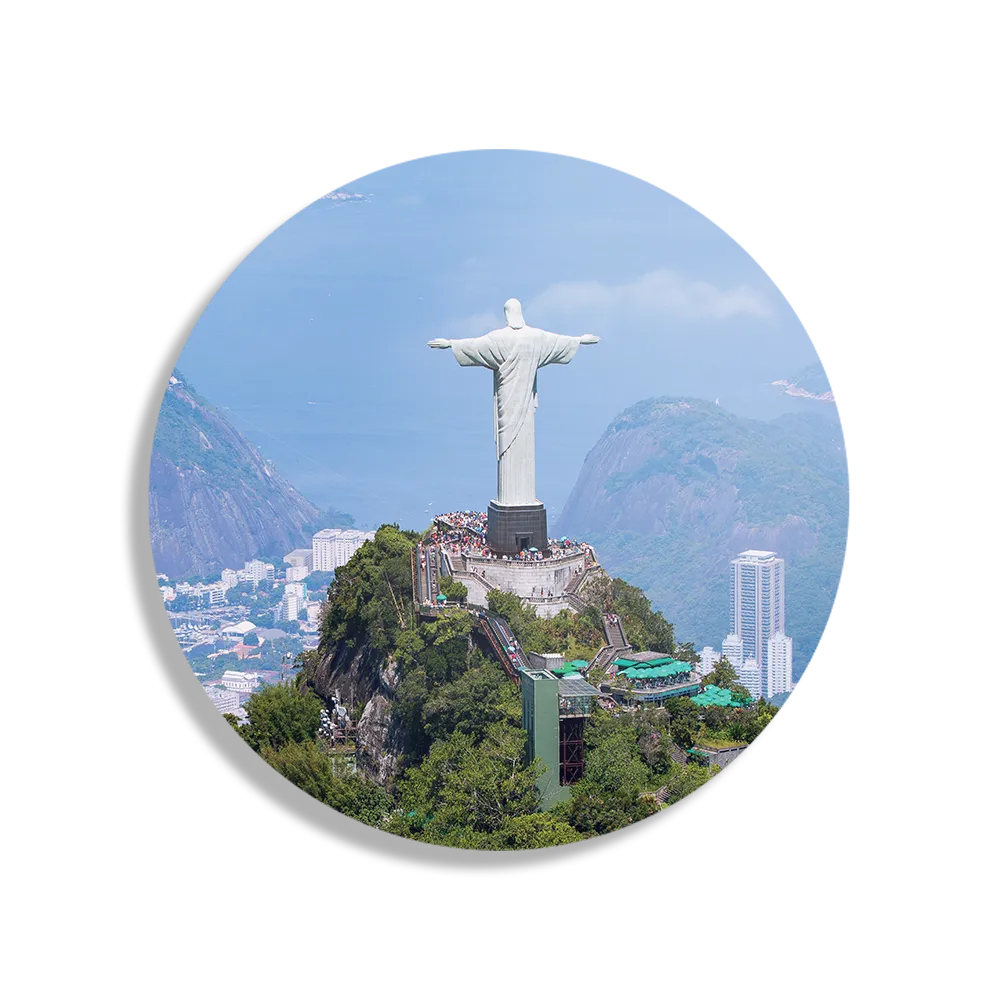 Schilderij Christus de verlosser Rond – Muurcirkel Template TP DB Rond Natuur 50 1