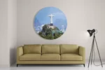 Schilderij Christus de verlosser Rond – Muurcirkel Template TP DB Rond Natuur 50 2