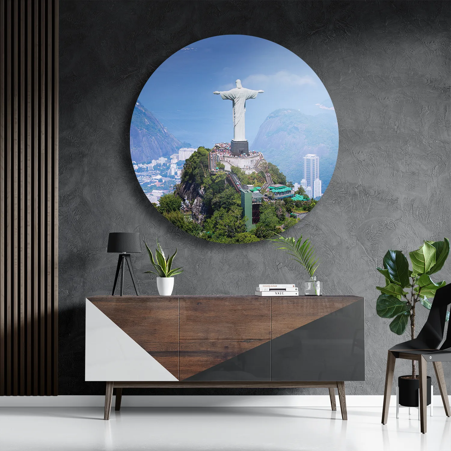 Schilderij Christus de verlosser Rond – Muurcirkel Template TP DB Rond Natuur 50 3