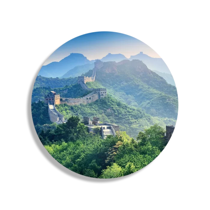 Schilderij De Chinese muur 4 Rond – Muurcirkel Template TP DB Rond Natuur 57 1