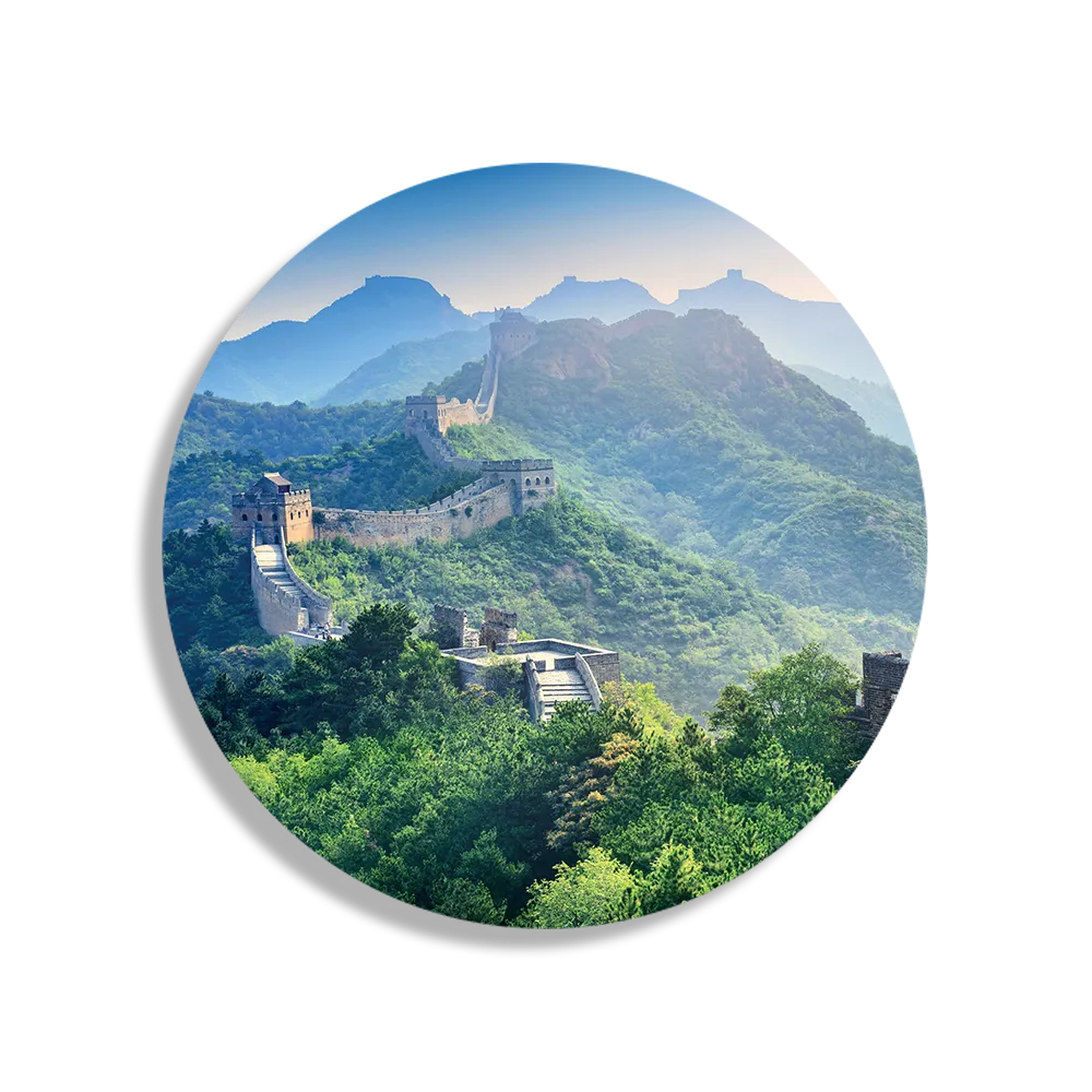 Schilderij De Chinese muur 4 Rond – Muurcirkel Template TP DB Rond Natuur 57 1