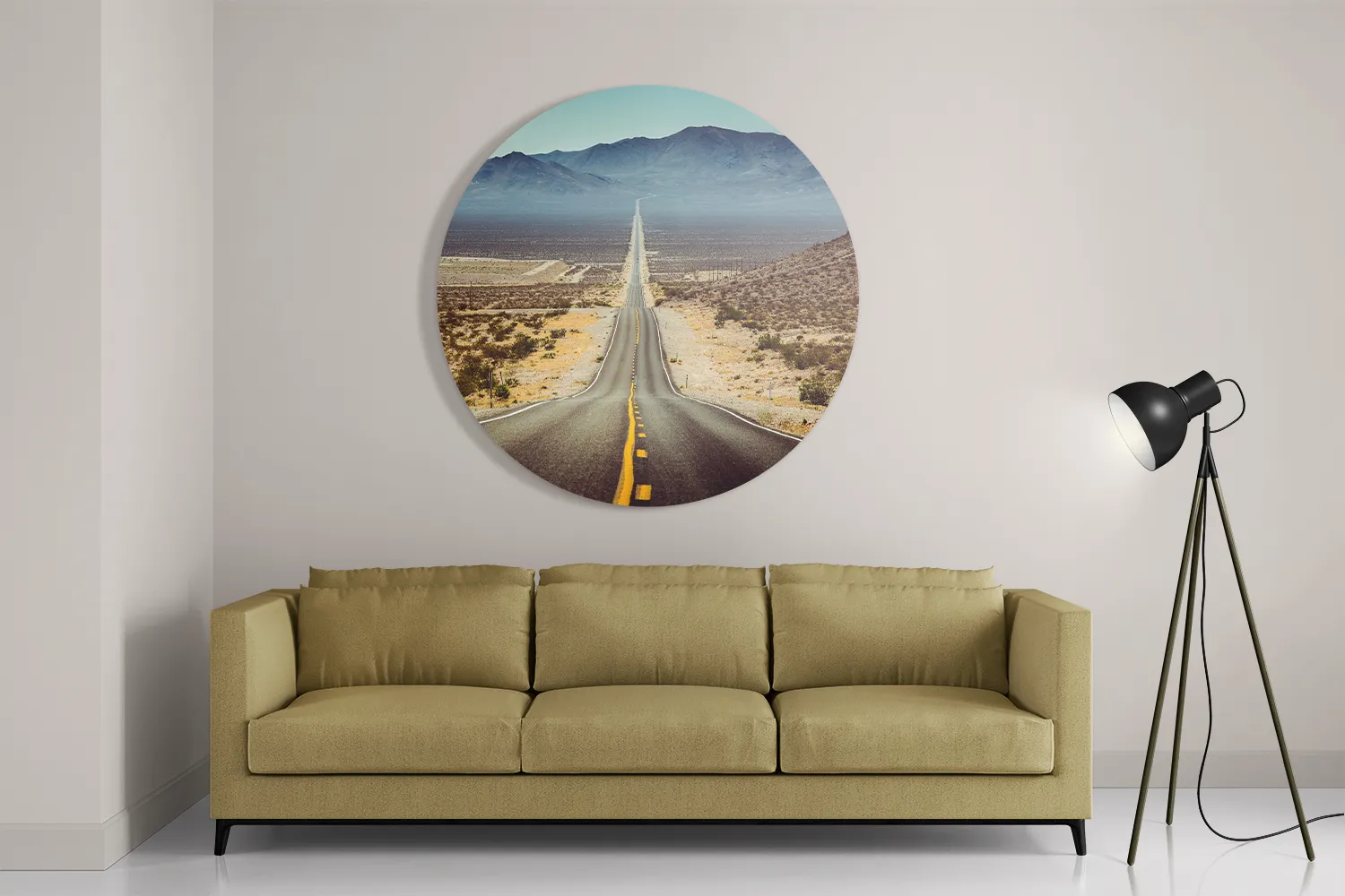 Schilderij Deathvally Rond – Muurcirkel Template TP DB Rond Natuur 61 2