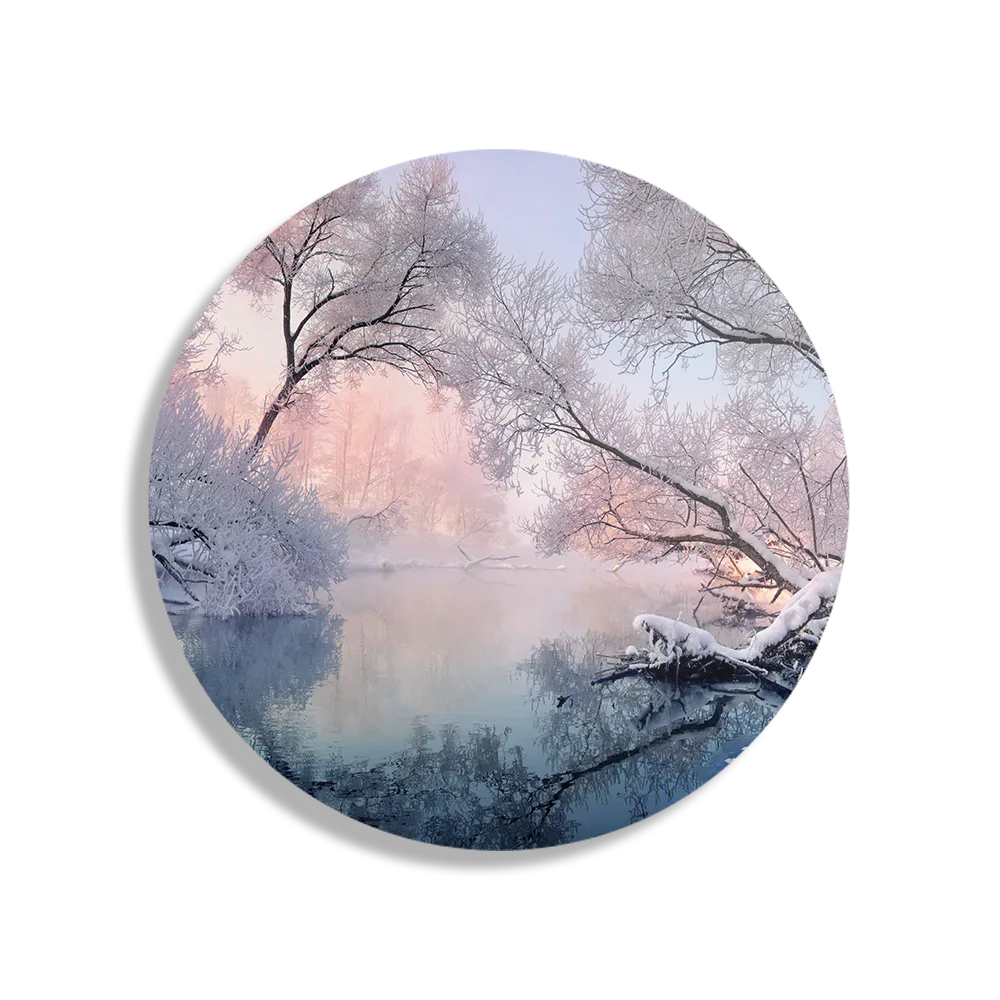 Schilderij Winter is coming Rond – Muurcirkel Template TP DB Rond Natuur 62 1