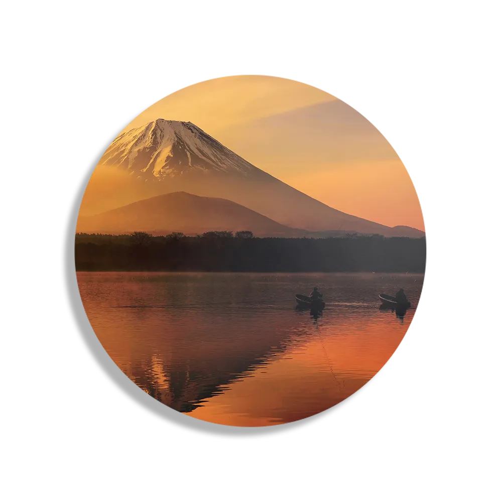 Schilderij Fuji Rond – Muurcirkel Template TP DB Rond Natuur 69 1