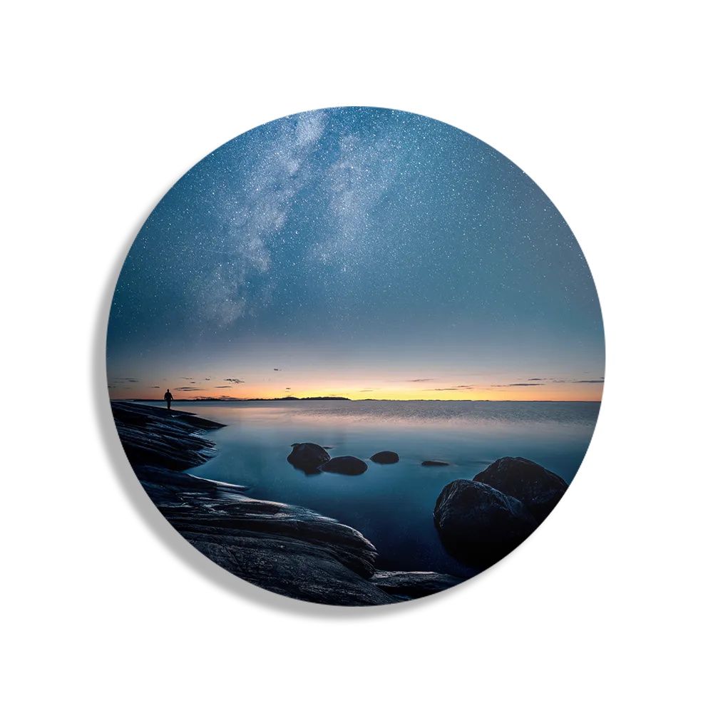 Schilderij De Blauwe Melkweg Rond – Muurcirkel Template TP DB Rond Natuur 72 1