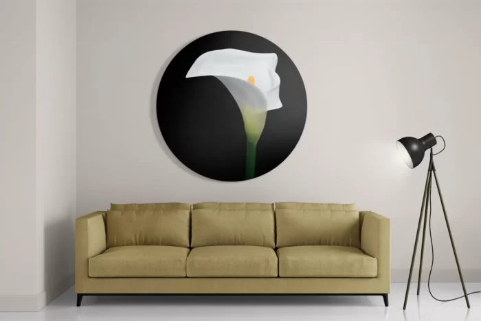 Schilderij Aaronskelk Rond – Muurcirkel Template TP DB Rond Natuur 73 2