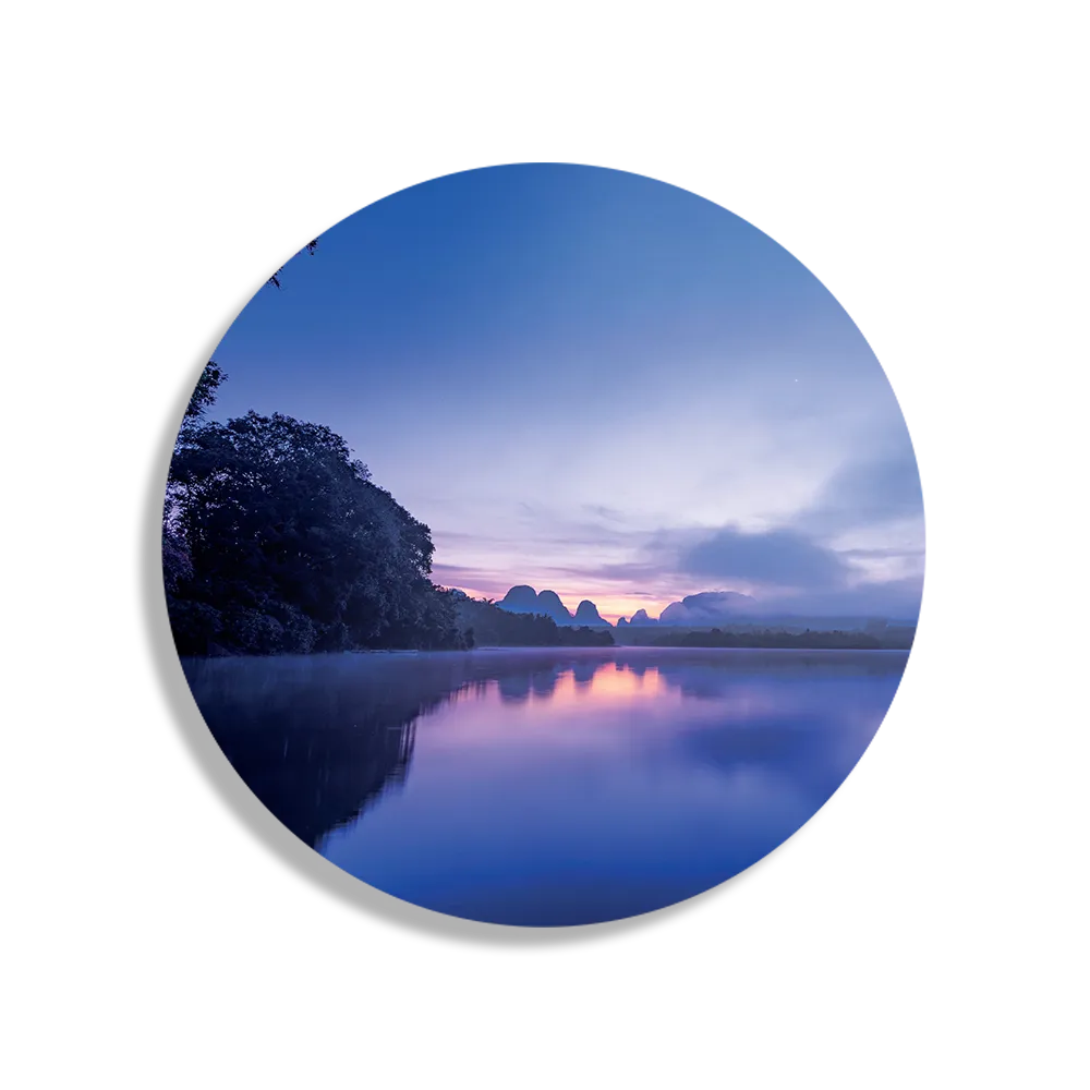 Schilderij Lapland Rond – Muurcirkel Template TP DB Rond Natuur 85 1