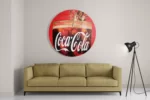 Schilderij Coca Cola Muurschildering Rond – Muurcirkel Template TP DB Rond Retro 13 2