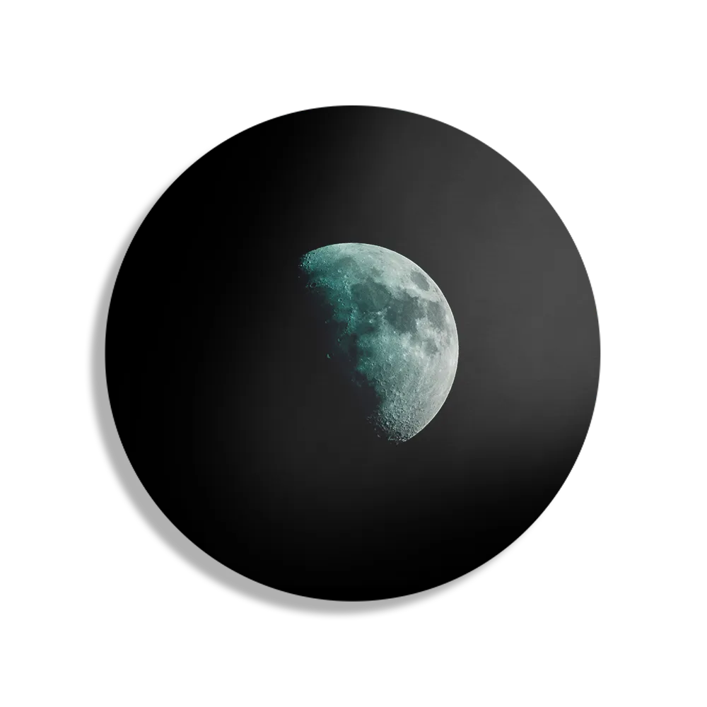 Schilderij To The Moon Rond – Muurcirkel Template TP DB Rond Ruimtevaart 2 1