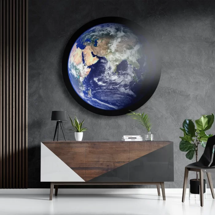 Schilderij Onze Aarde Rond – Muurcirkel Template TP DB Rond Ruimtevaart 5 3