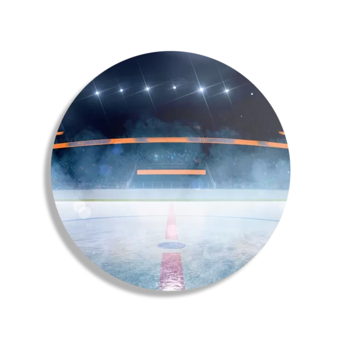 Schilderij Ijshockey Pitch Rond – Muurcirkel Template TP DB Rond Sport 12 1