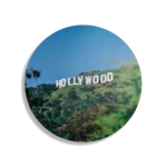 Schilderij Hollywood Letters Rond – Muurcirkel Template TP DB Rond Steden 40 1