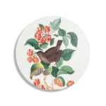Schilderij Prent Natuur Vogel en Bloemen 08 Rond – Muurcirkel Template TP DB Rond Vintage 8 1