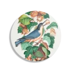 Schilderij Prent Natuur Vogel en Bloemen 09 Rond – Muurcirkel Template TP DB Rond Vintage 9 1